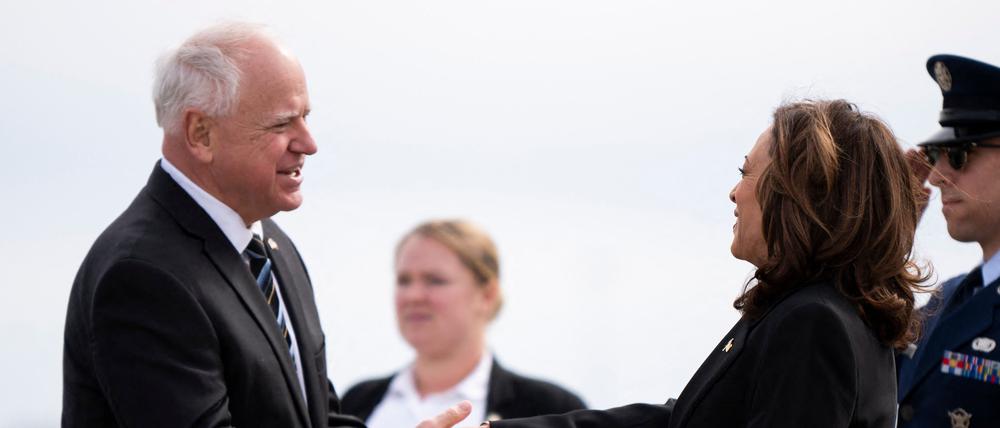 Tim Walz und Kamala Harris.