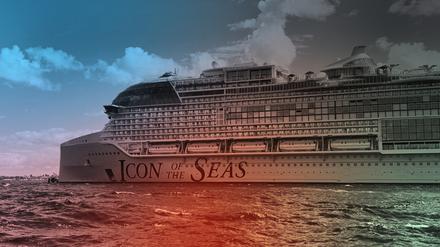 Die „Icon of the Seas“, zurzeit das größte Kreuzfahrt-Schiff der Welt. 