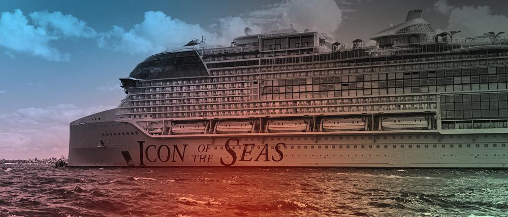 Die „Icon of the Seas“, zurzeit das größte Kreuzfahrt-Schiff der Welt. 