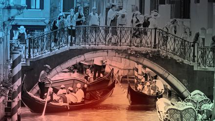 Touristen in Venedig im Juli 2024.