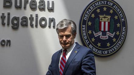 FBI-Direktor Christopher Wray sieht klare Beweise gegen den Iran.
