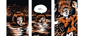 Eine Seite aus dem Comic „Die Grube“ von Erik Kriek.