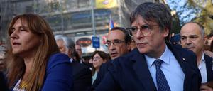 Katalanischer Separatistenführer Carles Puigdemont in Barcelona.
