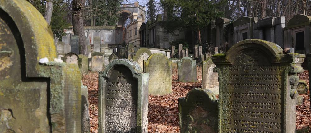 Grabsteine auf dem Jüdischen Friedhof Potsdam.