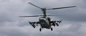 Ein russischer Militärhubschrauber.