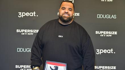 Der Rapper Ali Bumaye auf der Party zur Veröffentlichung des Debütalbums „Supersize“ von Shirin David. (Archivbild)