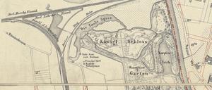 Direkt neben der „Faulen Spree“ befand sich die Görgs’sche Badeanstalt, wie man in dem Sineck Situations-Plan von 1891 sehen kann.