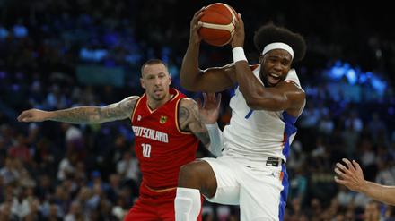 Die Franzosen um Guerschon Yabusele hatten im Halbfinale mehr zuzusetzen als Deutschland mit Daniel Theis.