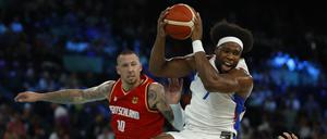 Die Franzosen um Guerschon Yabusele hatten im Halbfinale mehr zuzusetzen als Deutschland mit Daniel Theis.
