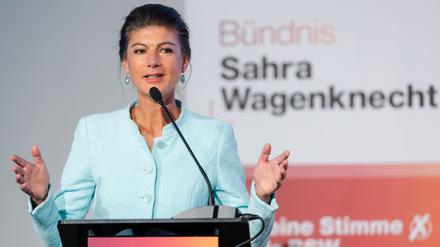 Sahra Wagenknecht, Parteivorsitzende des BSW. 