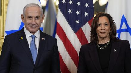 Ende Juli trafen sich Israels Premier Benjamin Netanjahu (links) und Kamala Harris in Washington.