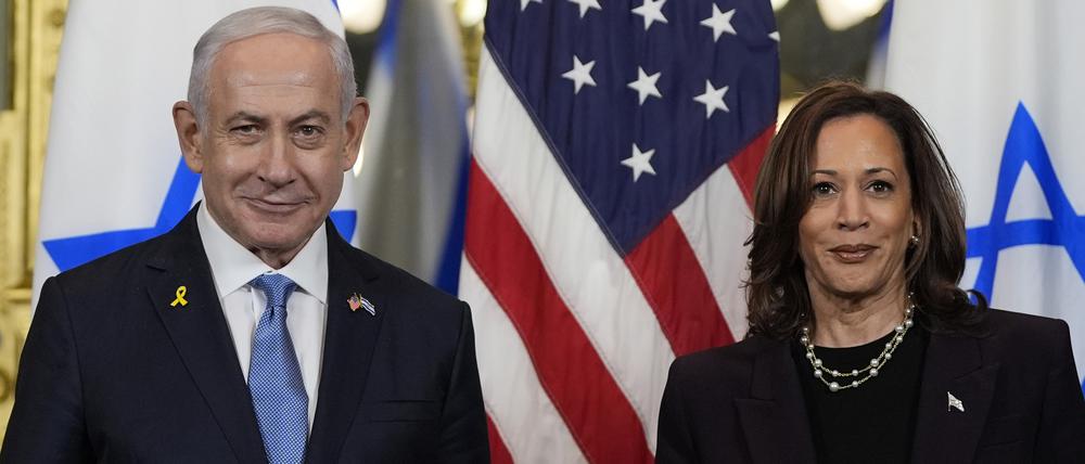 Ende Juli trafen sich Israels Premier Benjamin Netanjahu (links) und Kamala Harris in Washington.