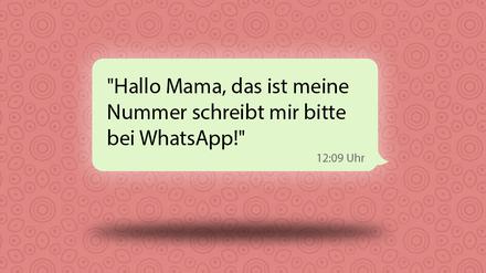 „Hallo, Mama, das ist meine neue Nummer“: Diese SMS werden massenhaft verschickt. Dahinter stecken Kriminelle.