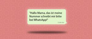 „Hallo, Mama, das ist meine neue Nummer“: Diese SMS werden massenhaft verschickt. Dahinter stecken Kriminelle.