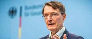 Karl Lauterbach (SPD), Bundesminister für Gesundheit, steht in der Kritik.