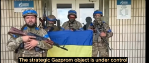 Ukrainische Truppen in Kursk. Screenshot von einem auf den sozialen Medien veröffentlichten Video.   