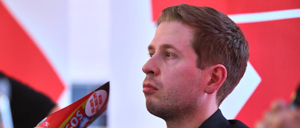 SPD-Generalsekretär Kevin Kühnert am 6. August bei einer Veranstaltung im thüringischen Altenburg.