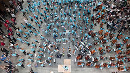 Exportschlager aus Berlin: Das Deutsche Symphonie-Orchester hat den „Symphonic Mob“ erfunden, bei dem Profis und Laien gemeinsam musizieren.