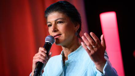 Sahra Wagenknecht, Parteivorsitzende des Bündnis Sahra Wagenknecht (BSW)