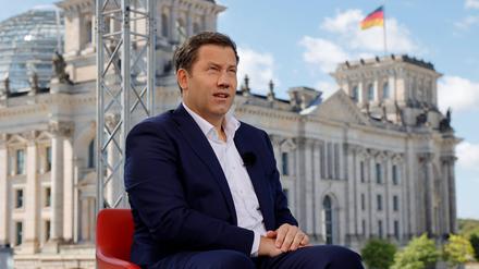 SPD-Chef Lars Klingbeil im ARD-Sommerinterview.