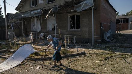 Bei einem russischen Angriff auf Kramatorsk im August wurden mehrere Wohnhäuser beschädigt. 