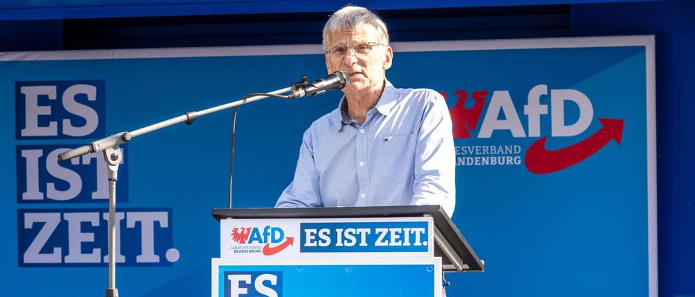 Hans-Christoph Berndt tritt für die AfD in Brandenburg als Spitzenkandidat an. (Archivfoto)