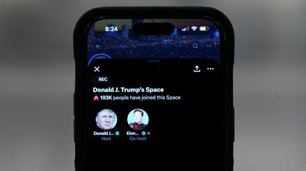 Trump im Livestream.