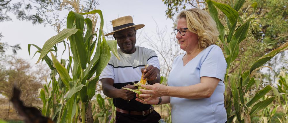 Entwicklungsministerin Svenja Schulze (SPD) besucht eine Landwirtschaftsschule in Burkina Faso. 