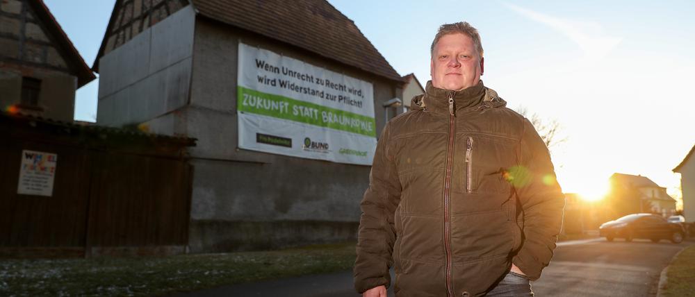 Jens Hausner kämpft schon lange für sein Dorf Pödelwitz.