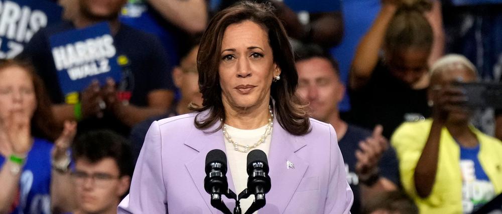 Kamala Harris bei einem Wahlkampfauftritt in Las Vegas.