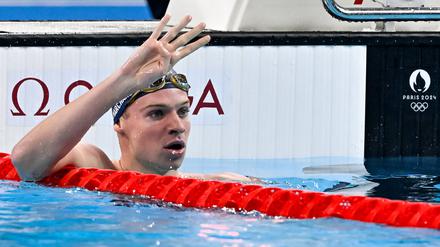 Léon Marchand räumte bei den Olympischen Spielen vier Goldmedaillen ab.