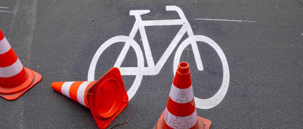 Fahrradweg in Berlin, Symbolbild.