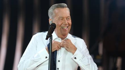Schlagersänger Roland Kaiser beim Konzert
