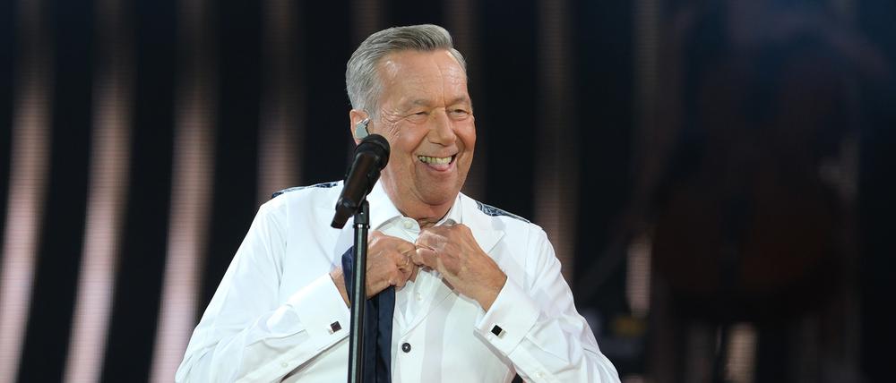 Schlagersänger Roland Kaiser beim Konzert