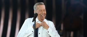 Schlagersänger Roland Kaiser beim Konzert