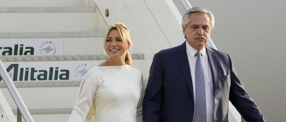 Alberto Fernandez, Präsident von Argentinien, und seine Lebensgefährtin Fabiola Yanez.