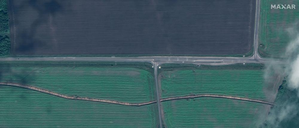 Ein Satellitenbild von Maxar aus Russland.