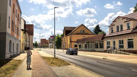 In Döbern, Brandenburg, stehen seit Jahren immer mehr Häuser leer, die niemand will.