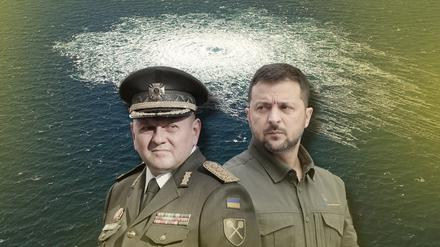 Stecken Sie hinter dem Anschlag? Präsident Wolodymyr Selenskyj und sein einstiger Oberbefehlshaber Walerij Saluschnyj weisen die Darstellung des Wall Street Journal“ zurück.
