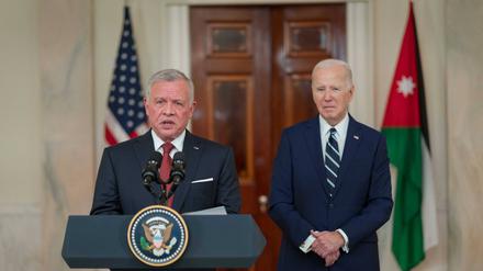 US-Präsident Joe Biden (links) mit dem jordanischen König Abullah II. 