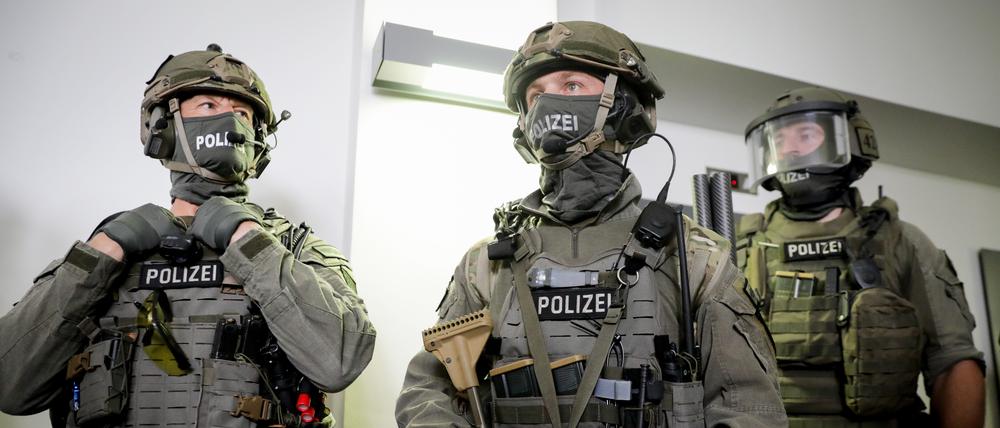 GSG9-Spezialkräfte der Bundespolizei in Berlin.