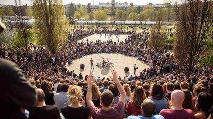 Das Karaoke im Berliner Mauerpark.