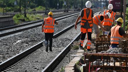 Größere Sanierungsarbeiten bei der Bahn finden auch am Bahnhof Groß-Gerau im Stadtteil Dornberg statt.