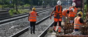 Größere Sanierungsarbeiten bei der Bahn finden auch am Bahnhof Groß-Gerau im Stadtteil Dornberg statt.