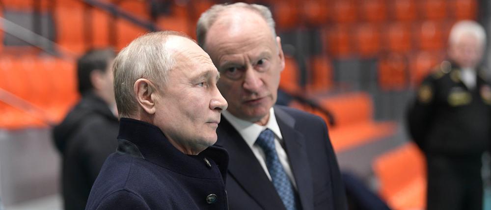 Nikolai Patruschew mit Wladimir Putin.