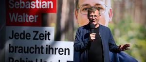 Inszeniert sich als „Robin Hood“ von Brandenburg: Linke-Spitzenkandidat Sebastian Walter.