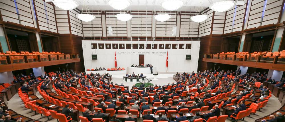 Das türkische Parlament. 