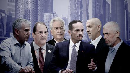 In Doha, Katar, wird seit Donnerstag um eine Lösung im Nahostkonflikt verhandelt.