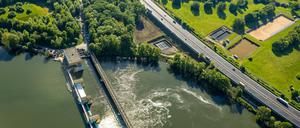 Das Wasserkraftwerk Hengstey in Nordrhein-Westfalen.