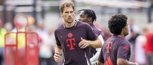 Leon Goretzka trainiert in München fleißig, spielt aber nicht.